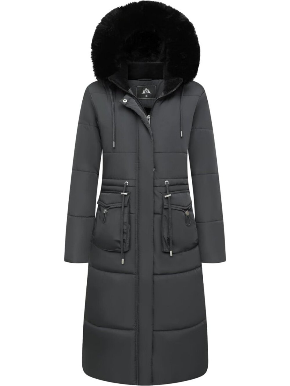 Warm Waterproof Maxi Puffer Coat for Women - Long Winter Down Jacket